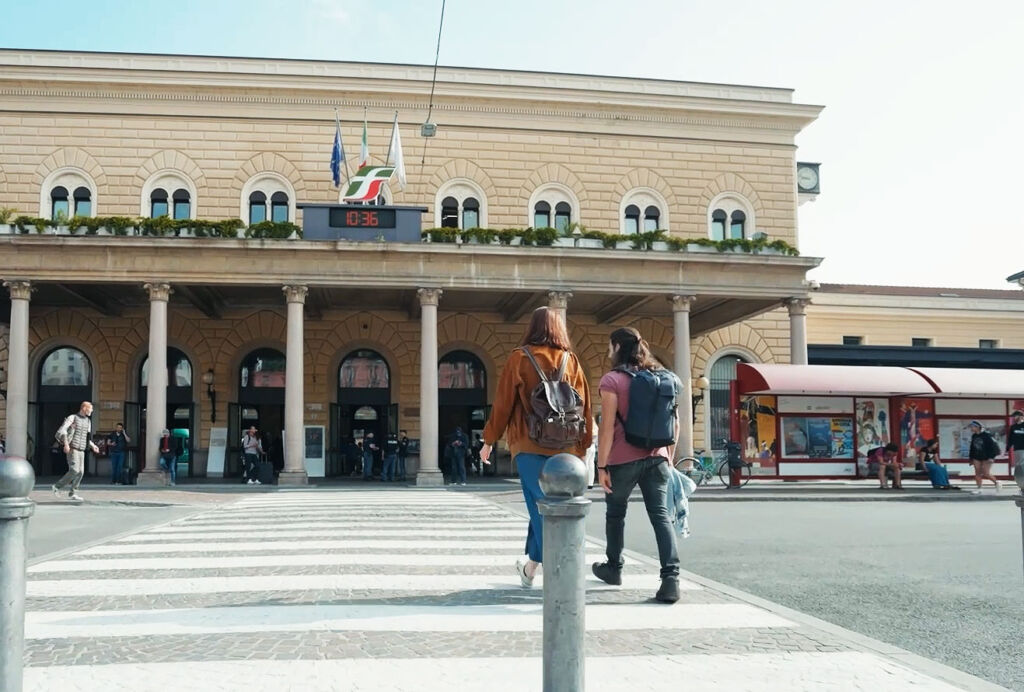 The Young Italian Backpackers Choosing Trains to Complete Their Passions