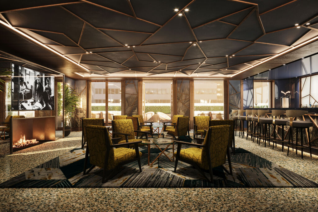 A rendering of the Starlight Lounge