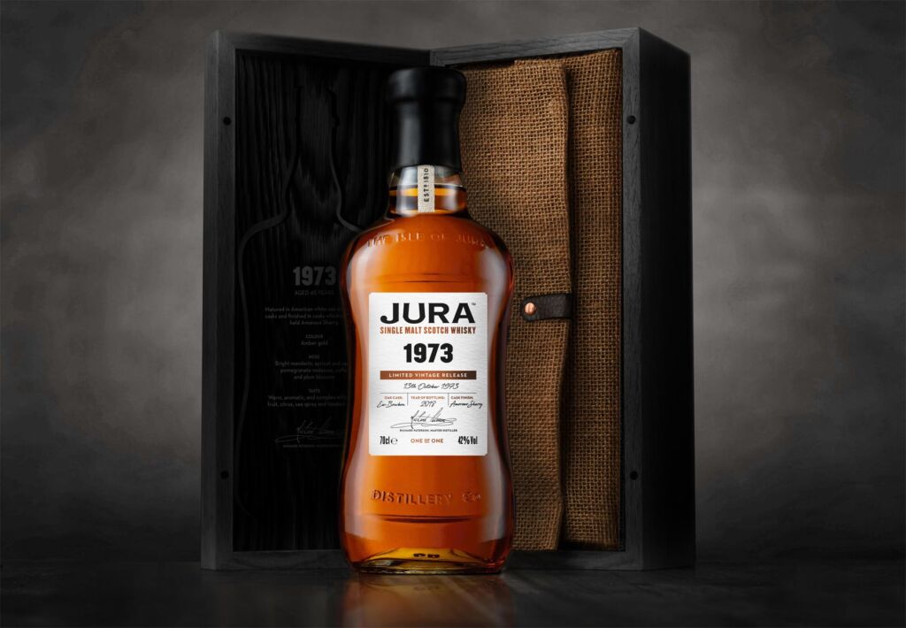 The Whyte & Mackay Jura 45 Year Old Single Cask 1973 with its case