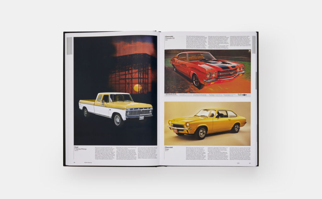 Some of the iconic American vehicles inside the book