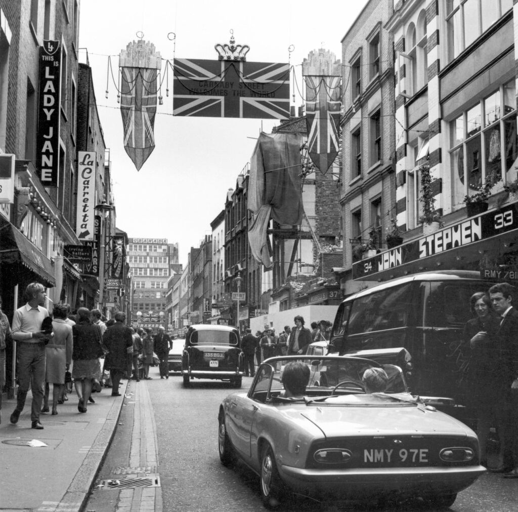 Carnaby Street during the 'swinging 60s'
