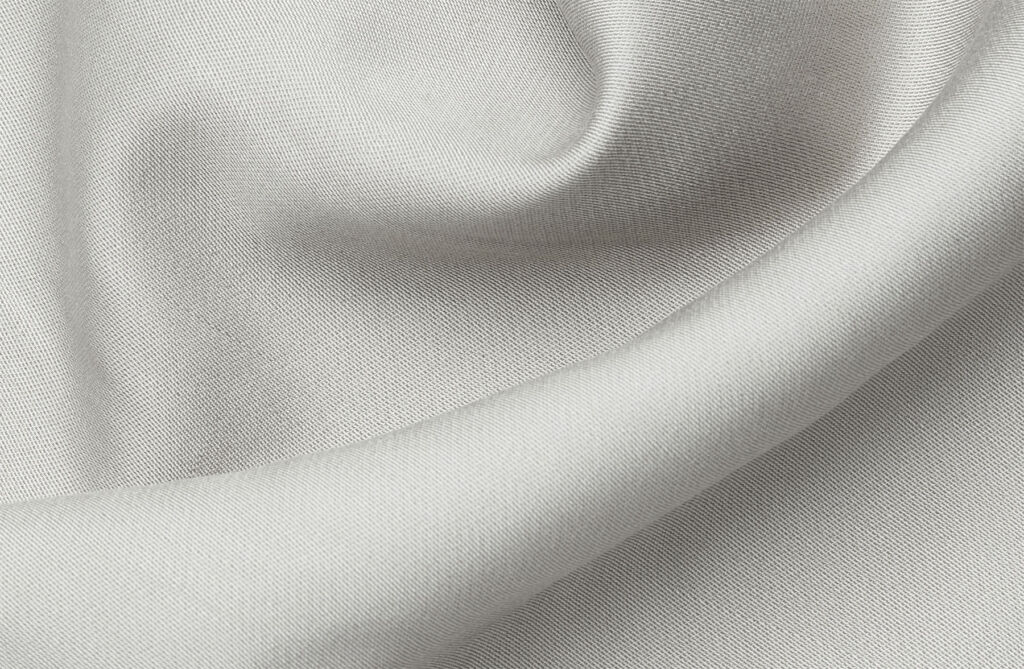 A close up view of the grey coloured nanoweave fabric