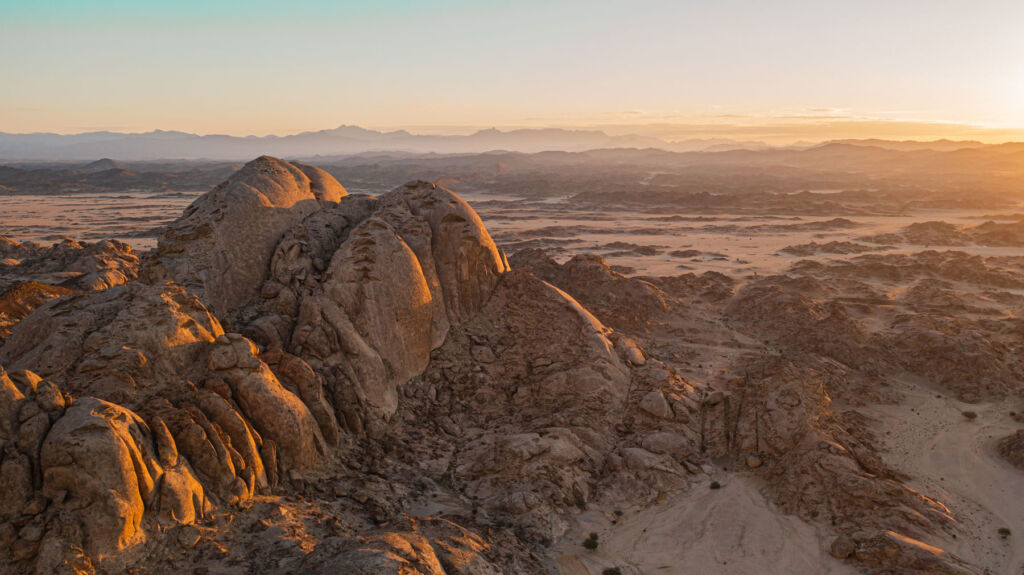 An aerial view of the magnificent desert