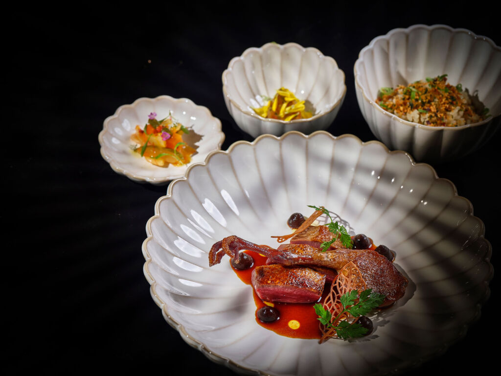 Auor by Edward Voon Celebrates Festive Season with New French & Asian Menus 14 Pigeon in old master stock, koshihikari and Shaoxing wine jus