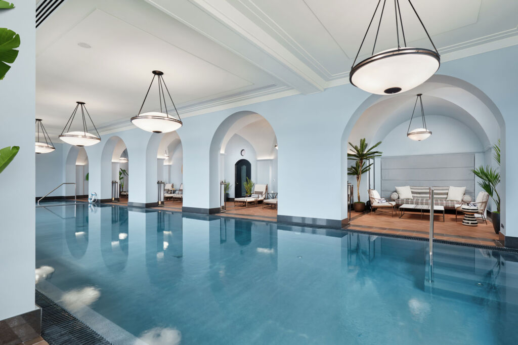 The hotel's indoor swimming pool