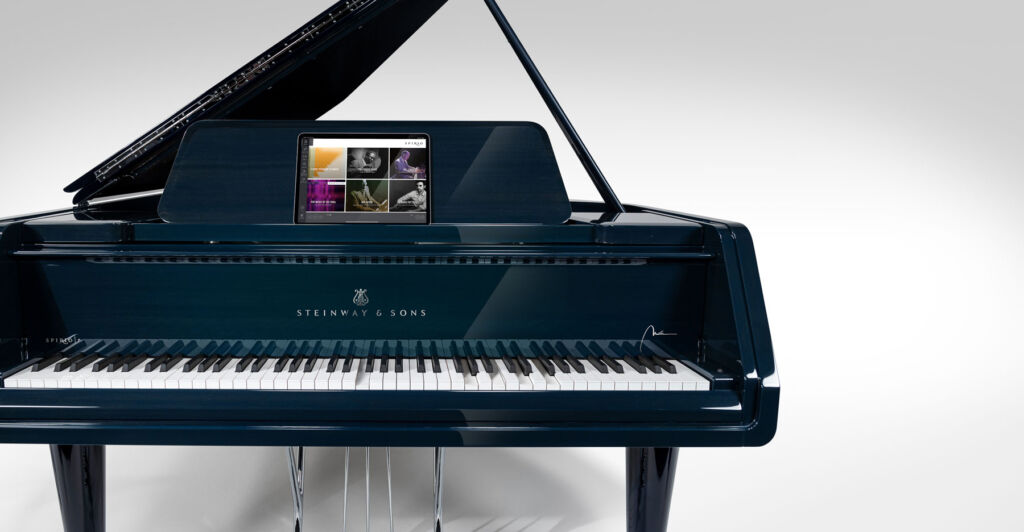 The new piano paired with the latest technology