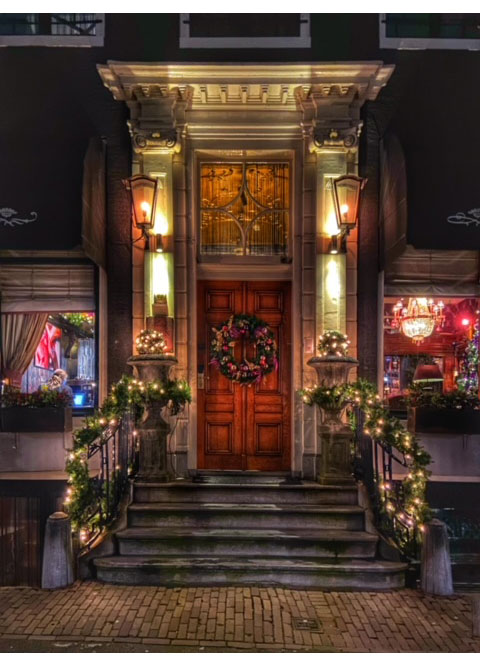 The entrance to the group's Amsterdam property