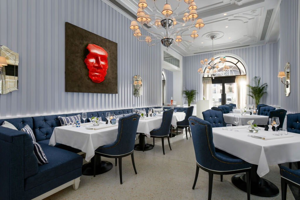 The Murano Restaurant's stylish interior