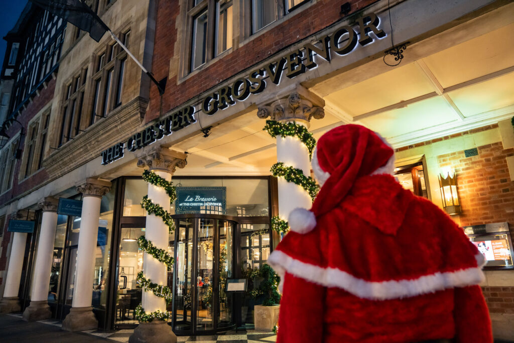 Santa Claus Unwinds in Luxury at The Chester Grosvenor Before the Big Day