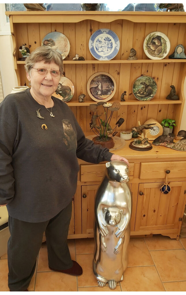 Mary with a few items from her huge collection