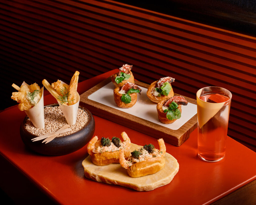 45 Park Lane's Elliott Grover to Showcase British Dishes at 2024 Governors Ball 5 A montage of the 45 Park Lane Oscar dishes