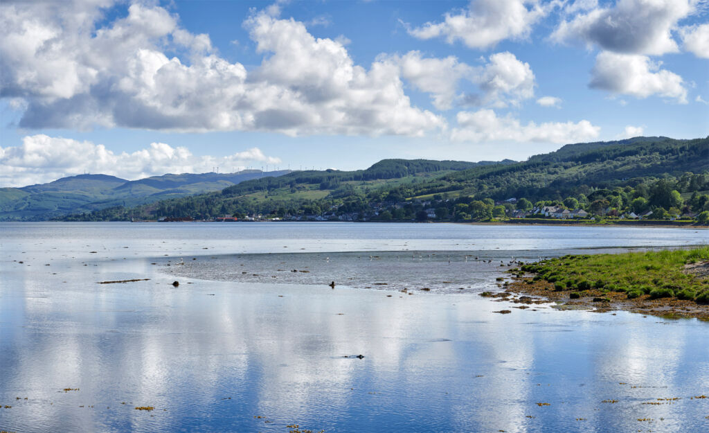 A photograph of a Scottish Loch shoreline