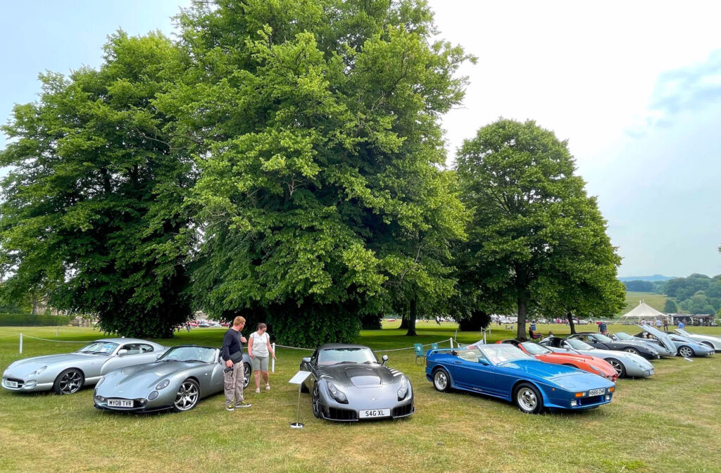 Some TVR's in the grounds of the historic country property