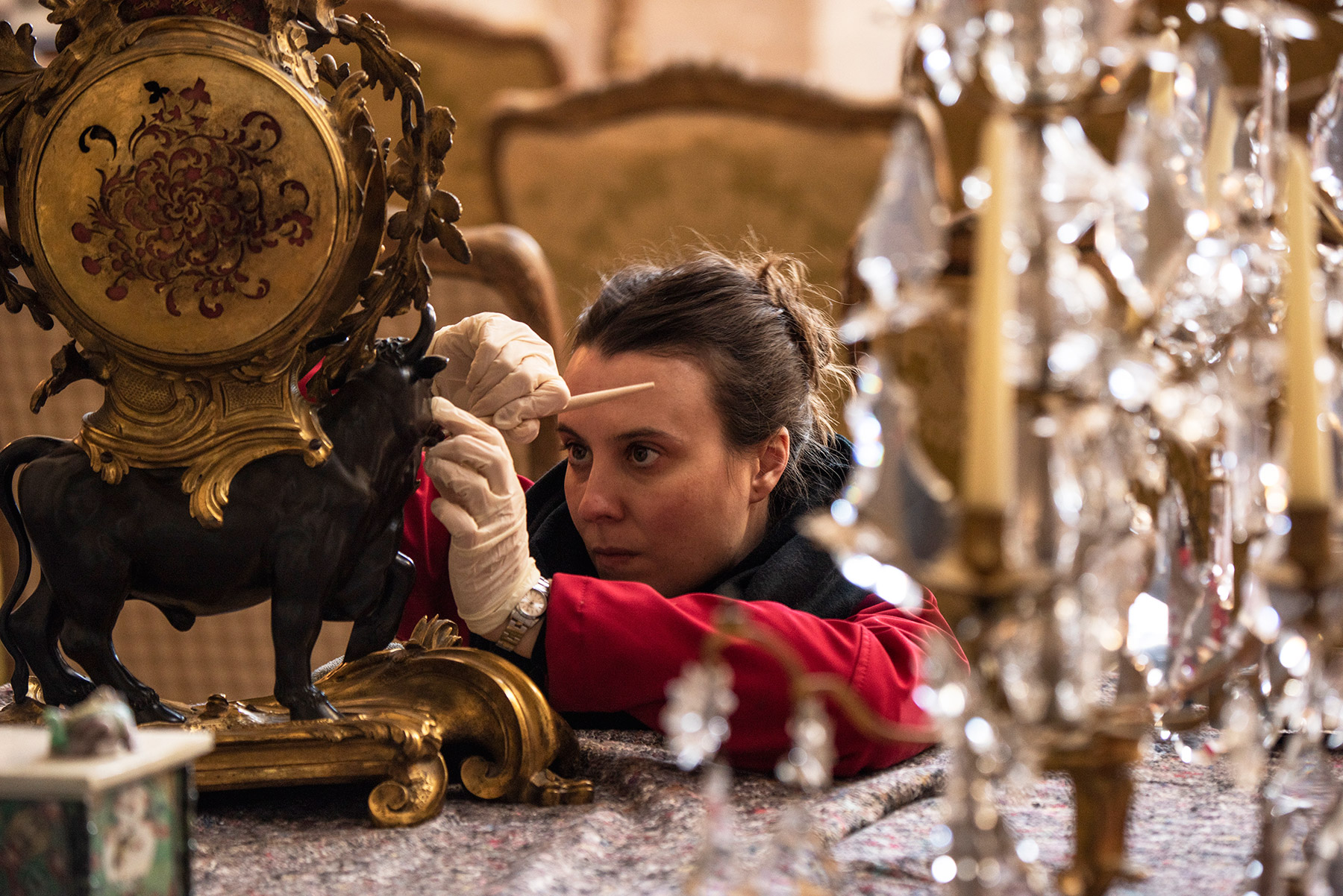 Blenheim Palace's Annual Deep Clean And Vital Clock Repairs Are Underway