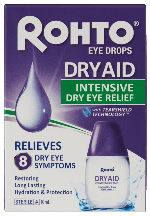 The box cover of the DRY AID product