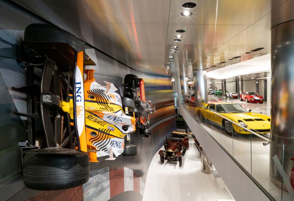 Some of the cars on display in the collection