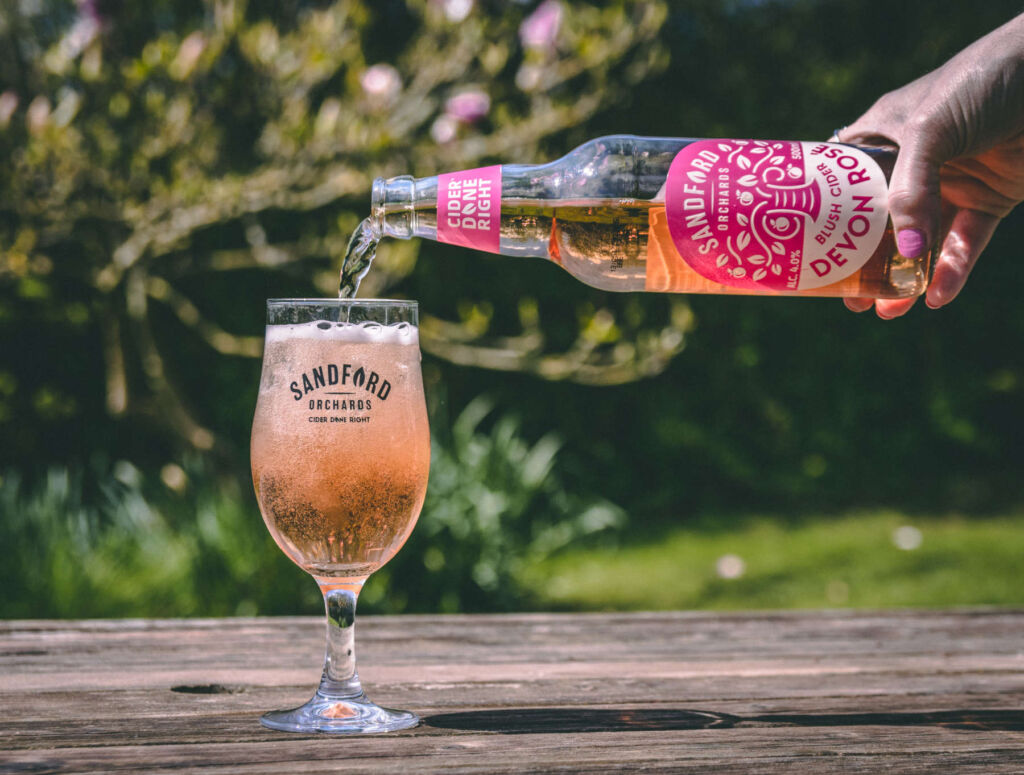Sandford Orchards Pink Rose Cider For Valentine's Day and Beyond
