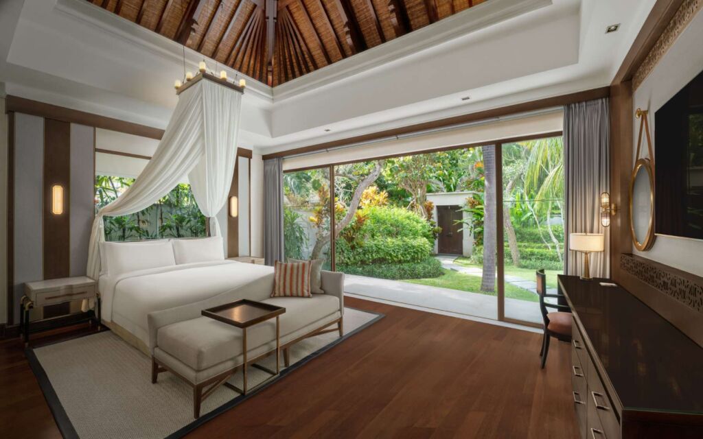 The interior of one of the bedrooms in the two bedroomed villa