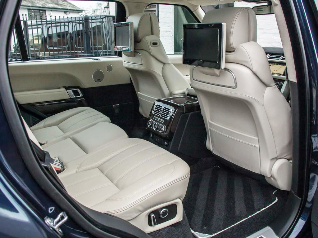 The interior of the royal Range Rover
