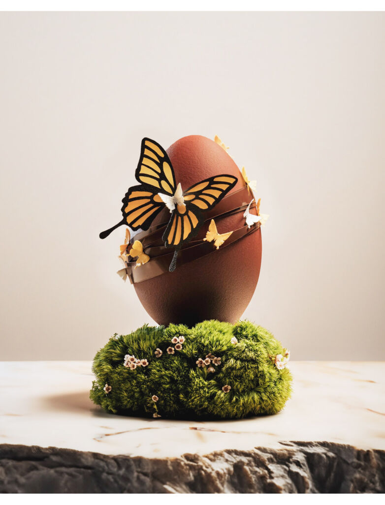 A chocolate Easter egg from Pastry Chef Jonathan Soukdeo