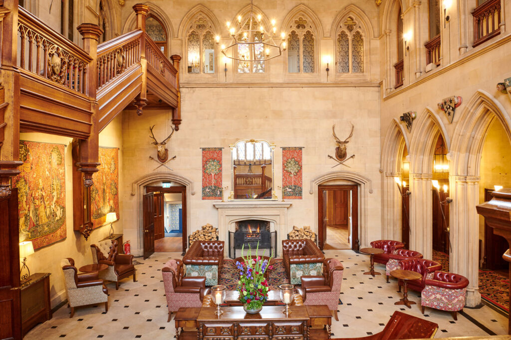 A photograph showing the interior of the Grand Hall