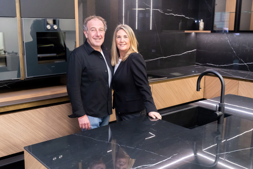 Daniel and Alison in their showroom