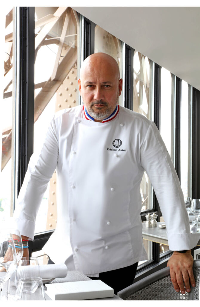 Chef Frédéric Anton in the award-wining restaurant