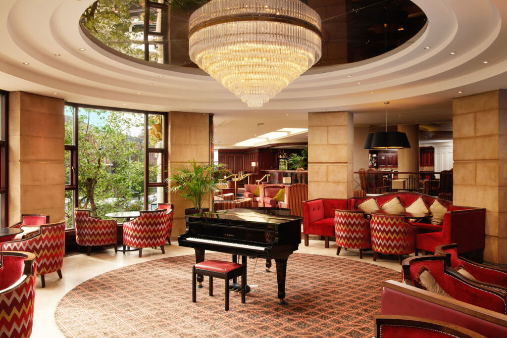 The piano room inside the Europa