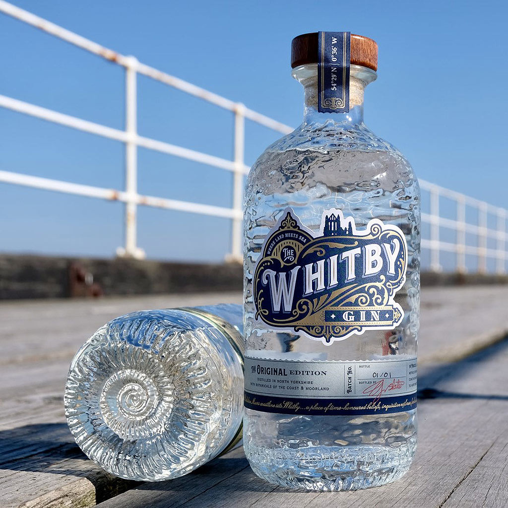 A bottle of Whitby Gin