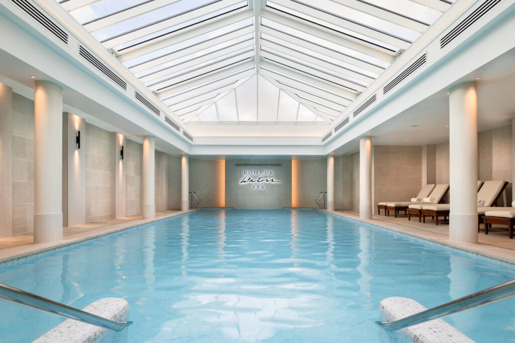 The hotel's indoor swimming pool