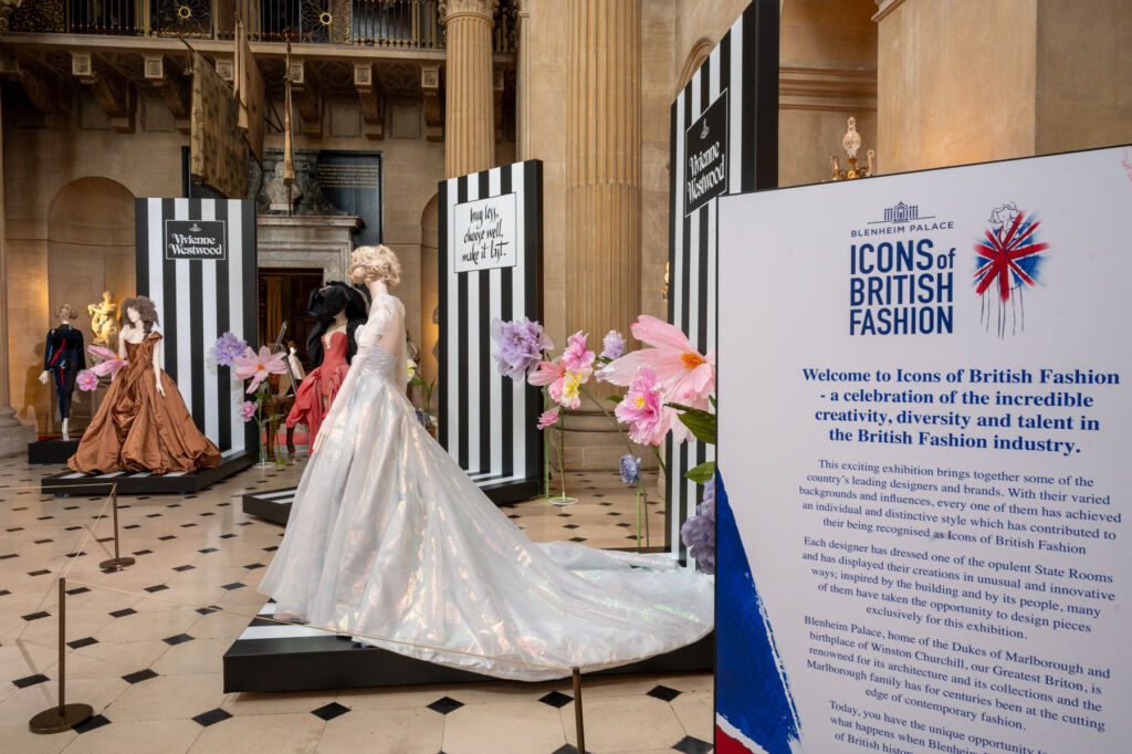 Blenheim Palace Enhances its Icons of British Fashion Exhibition