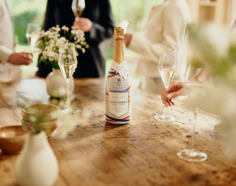 Nyetimber Unveils Team GB Liveried Classic Cuvee Multi-Vintage bottle