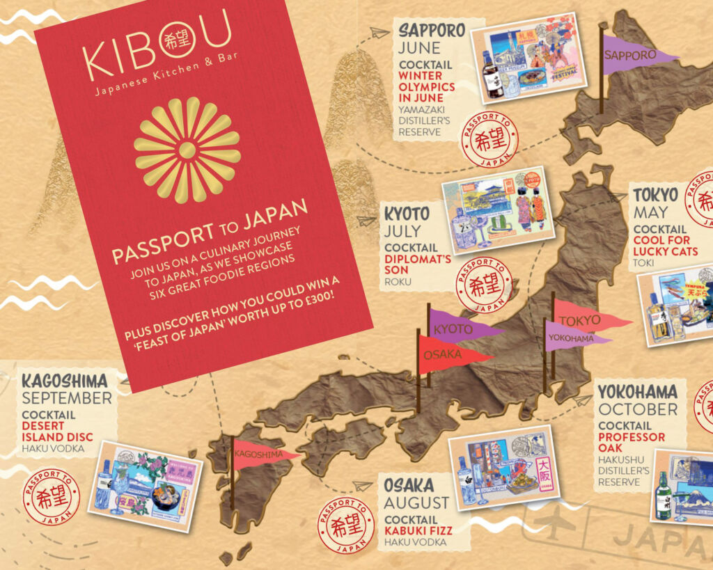KIBOU Japanese Kitchen & Bar Unveils its 'Passport to Japan' Campaign