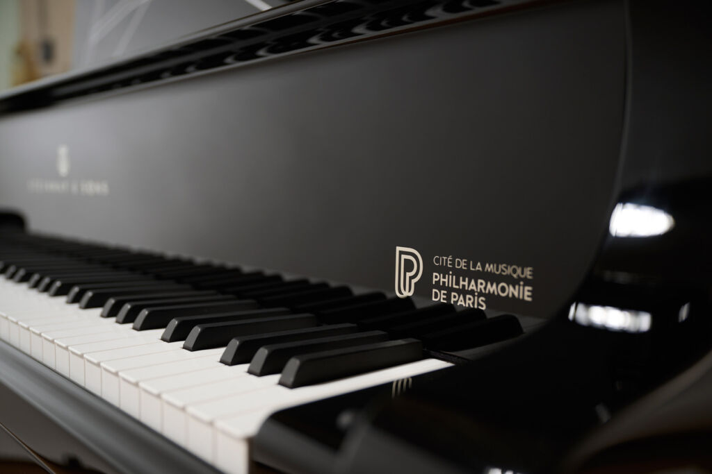 Steinway & Sons Unveil the Philharmonie de Paris Limited Edition Piano 11 A close up view of the piano keys