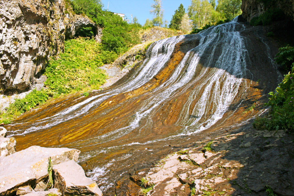 How Jermuk in Armenia's Water is Making a Mark on Today's Global Travel Map 8 The waterfall on a sunny day