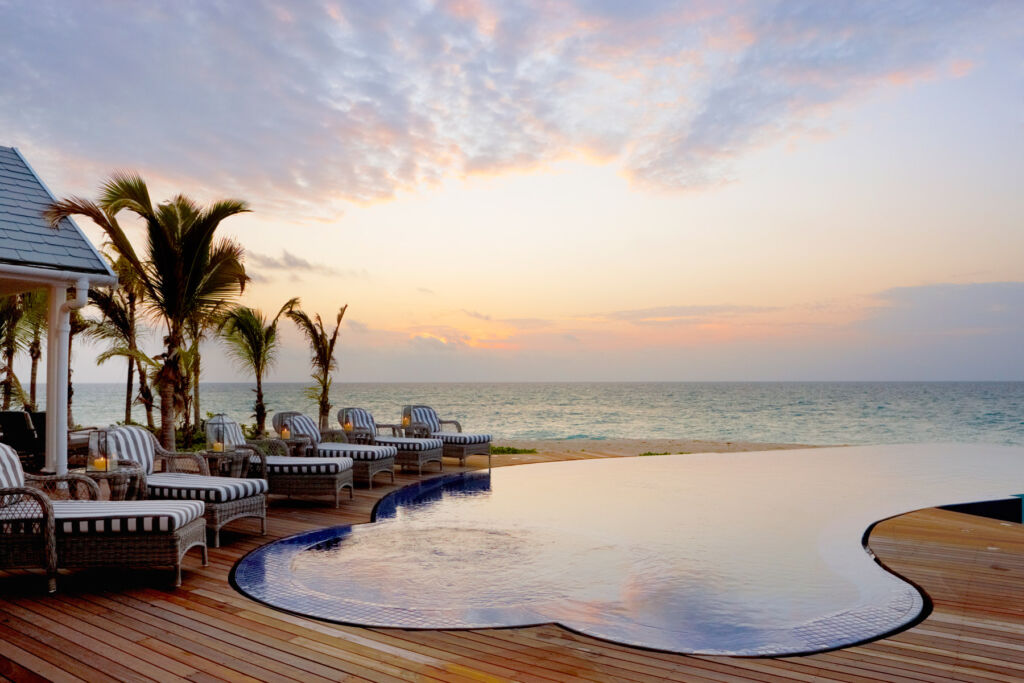 Jumeirah Moves Into Africa With Exclusive Island & Private Safari Reserve 20 Sunset over the villa pool
