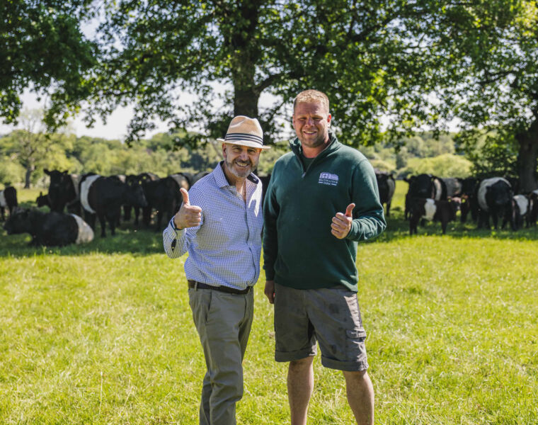 Craig and Steve celebrating with a thumbs up