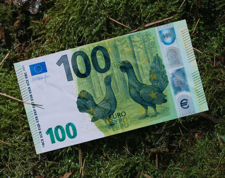 Lithuania Champions Nature's Rarest Species for New 100 Euro Notes