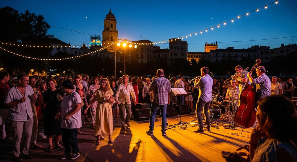 Beyond the Beach, Autumn Hiking Adventures Across the Costa del Sol 16 A crown enjoying the music at the International Jazz Festival in Malaga