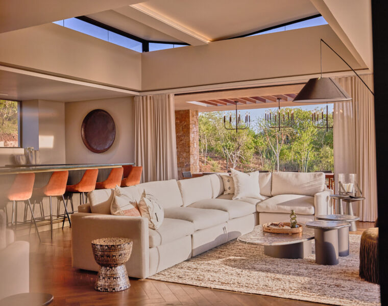 The living room inside the Royal Residence