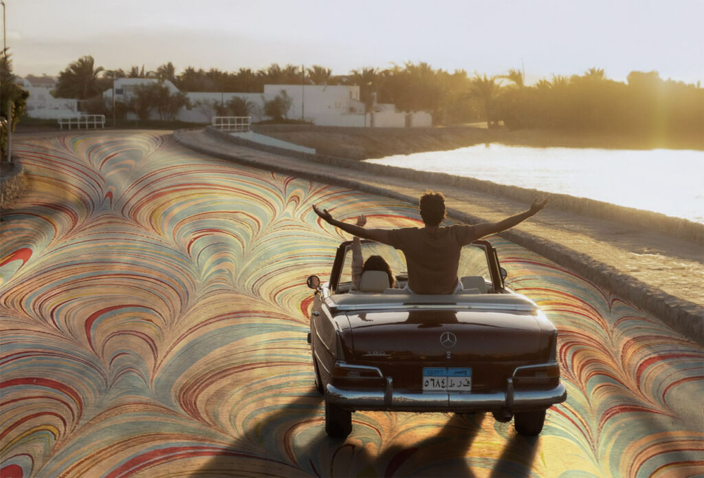 From Fragmentation to Flourishing, The New Architecture of Belonging 10 A man enjoying life in a vintage Mercedes convertible car