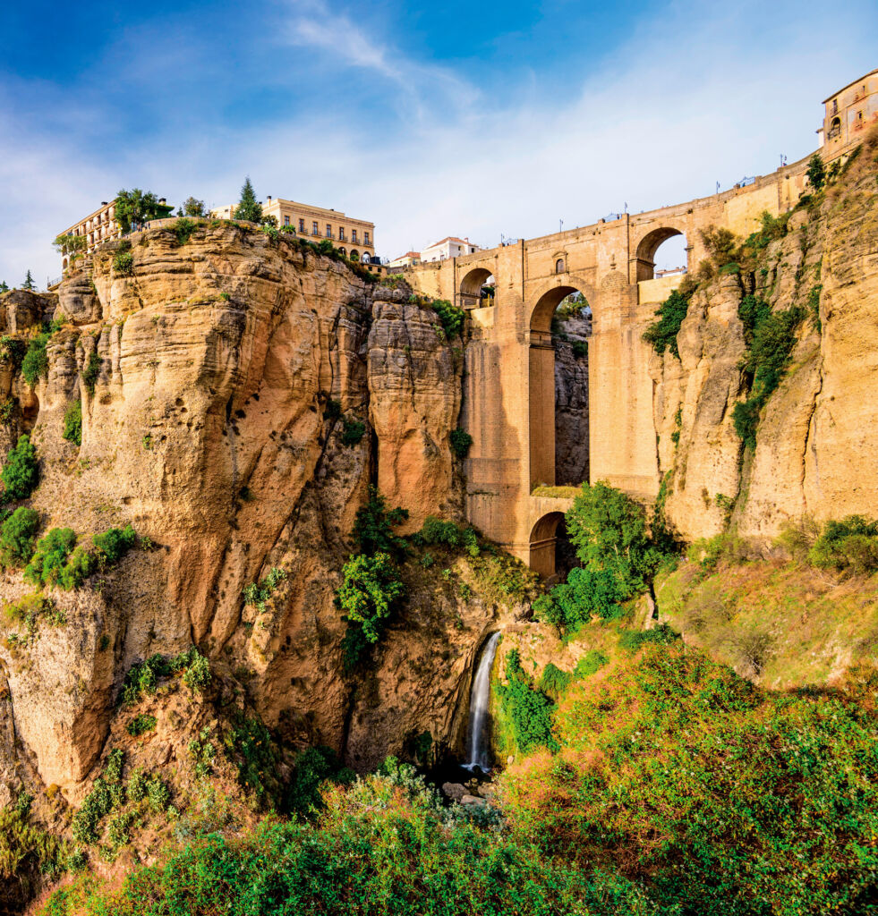 Beyond the Beach, Autumn Hiking Adventures Across the Costa del Sol 14 A view from ground level up to the Puente Nuevo bridge