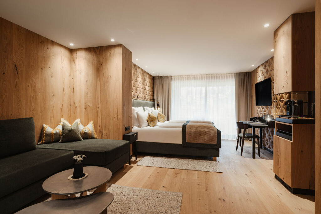 Why the Dolomites and Hotel Granbaita Are the Perfect Couples Retreat 13 The interior of one of the hotels bedroom suites