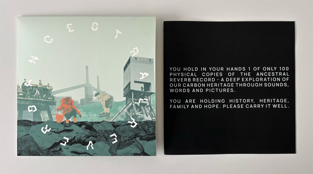 World’s First Vinyl Record Made with Coal Dust Resonates with Heritage and Hope 21 A photograph of the record's artwork and the message on its sleeve