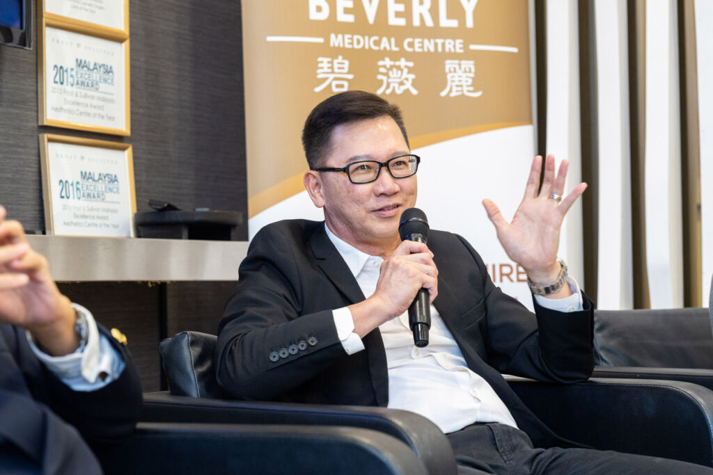 An expert fielding questions at the panel discussion