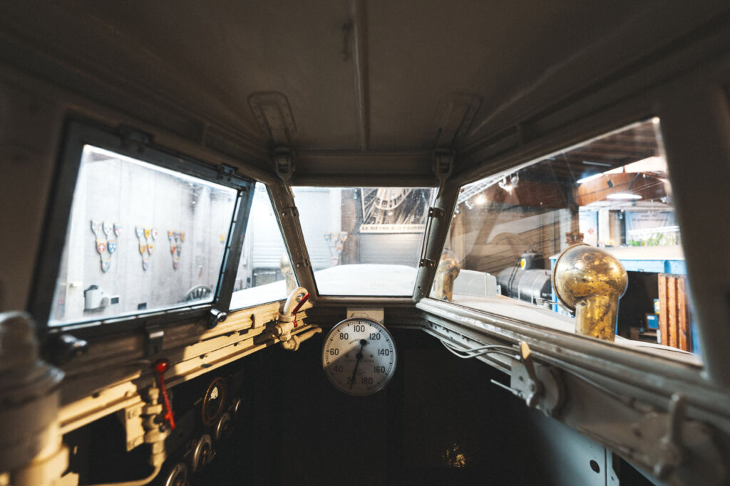 The Bugatti Autorail to Grace Retromobile’s 50th Anniversary Showcase 8 The view from inside the drivers cabin