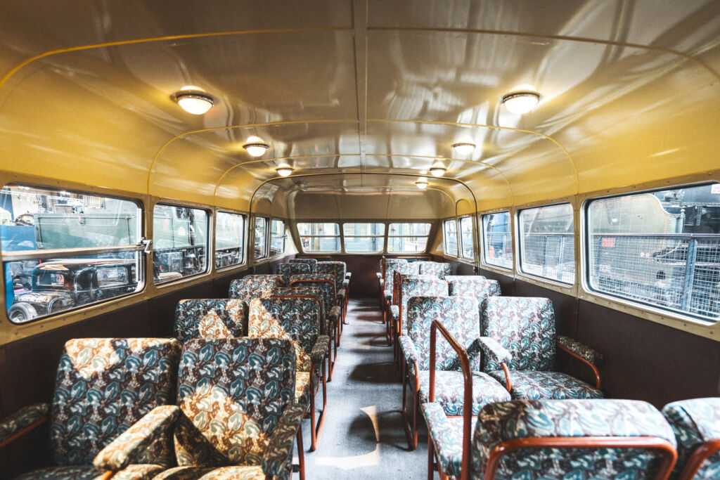 The Bugatti Autorail to Grace Retromobile’s 50th Anniversary Showcase 7 The innovative seating inside the carriage