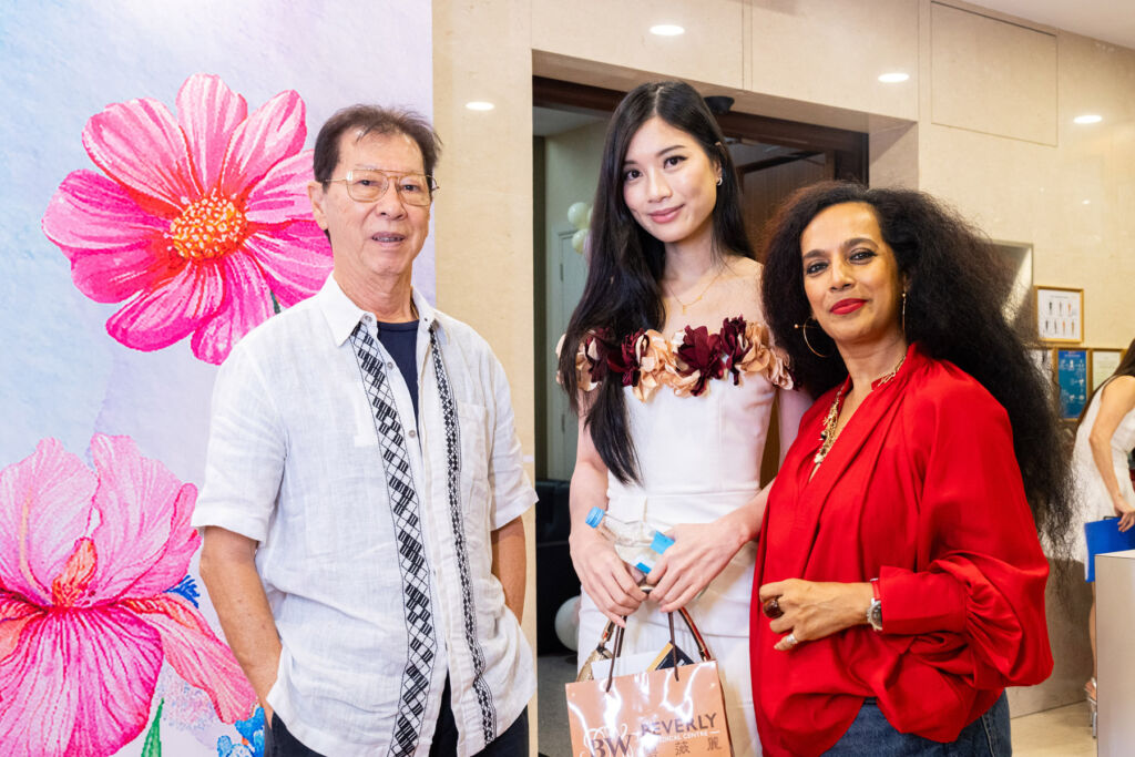 Three of the guests at the Malaysia Day event