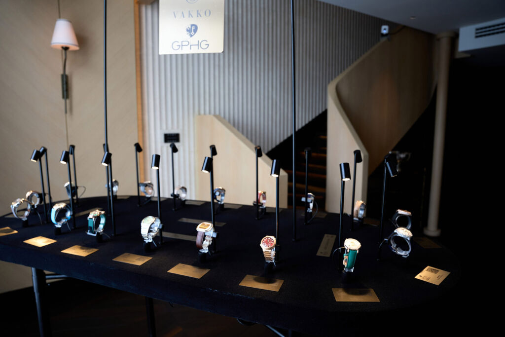 Some of the exclusive watches on display