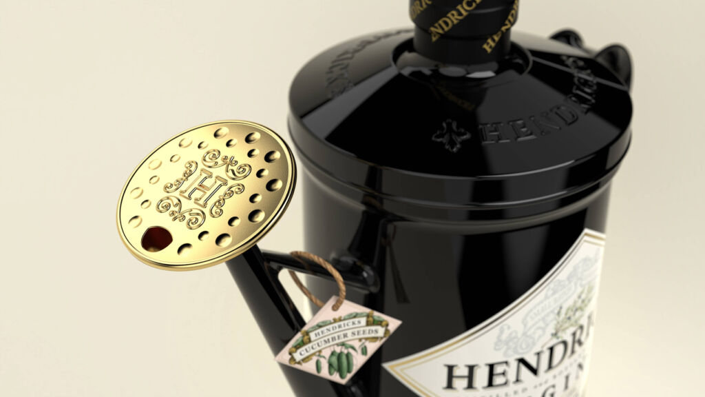 Hunter Luxury Shines at London Packaging Week with Top Award Wins 9 The gold coloured spout on the Hendricks Gin watering can